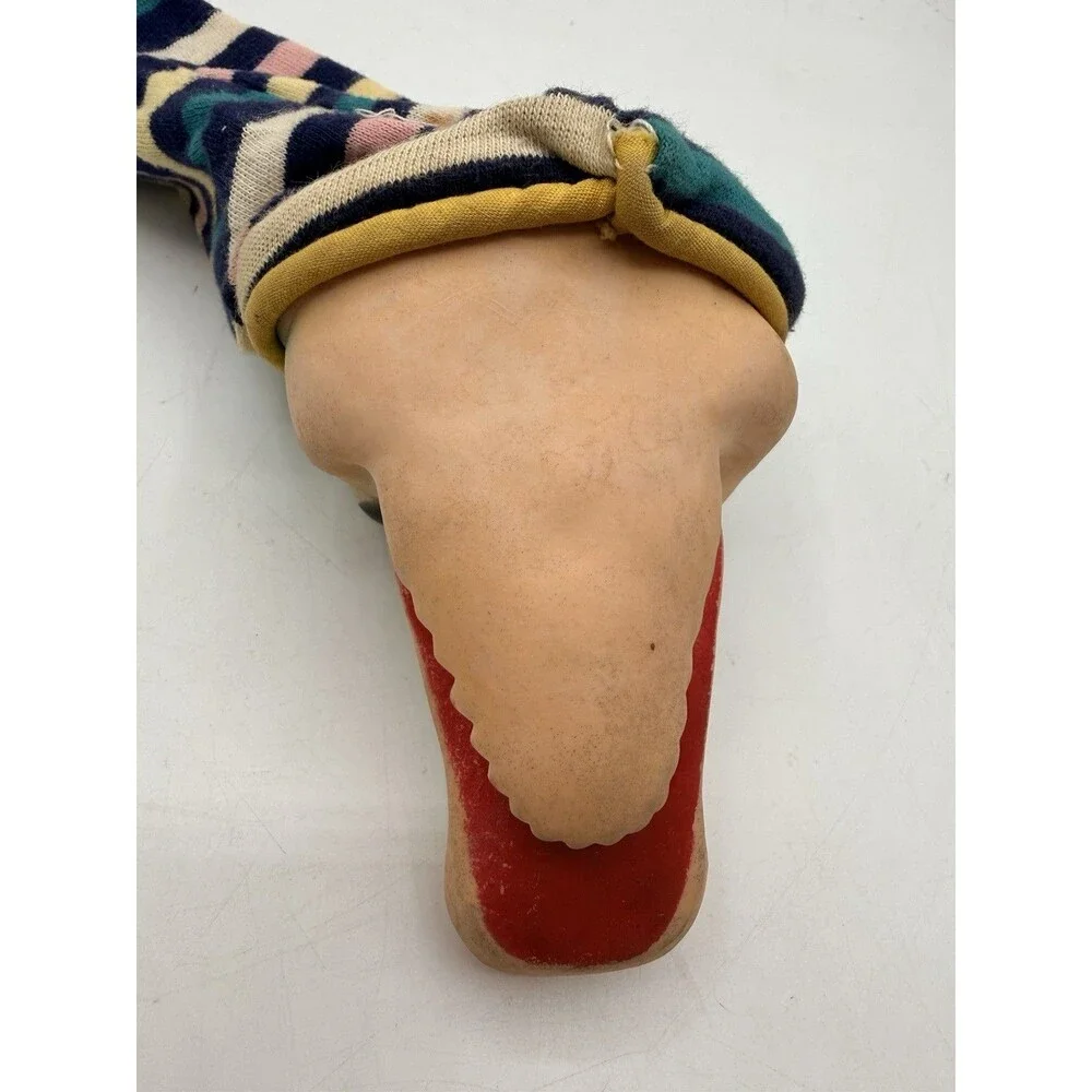 Vintage Bil Baird Alligator Crocodile Rubber Head Hand Puppet 1950s